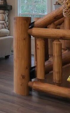 Log Newel Post
