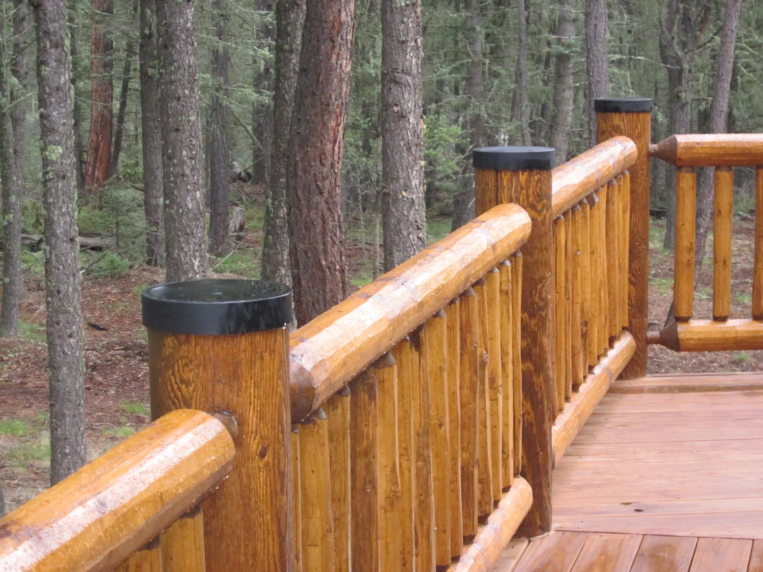Log Post End Caps - Image 1